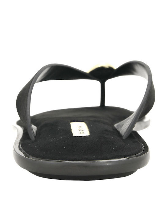 Damen Flache Schwarze Sandalen