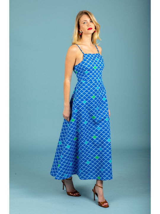 Summer Maxi Dress Blue