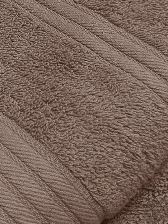 To megalo pazari Face Towel 50x90cm Mocha Weight 500gsm