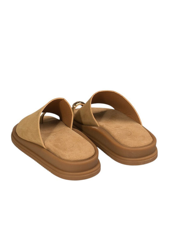Women's Flat Sandals Beige