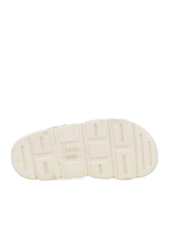 Damen Flache Sandalen Beige