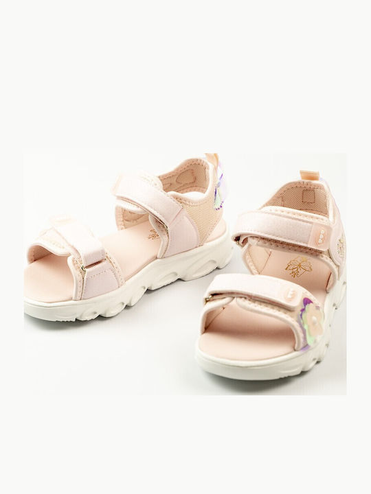Kindersandalen mit Bügel- und Schleifenverschluss Rosa