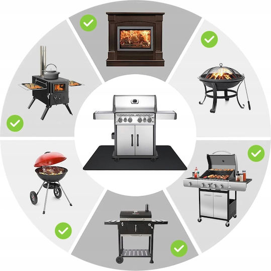 EtuiTab Grillzubehör Bodenschutzmatte