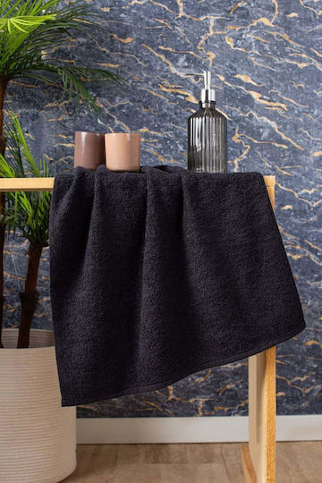 SteweHome Bath Towels Set 4pcs Black