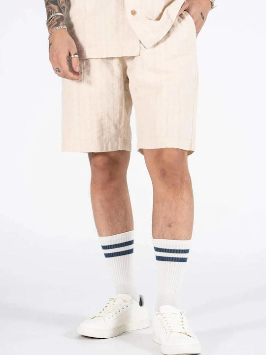 Short Sleeve Shirt in Regular Fit Beige