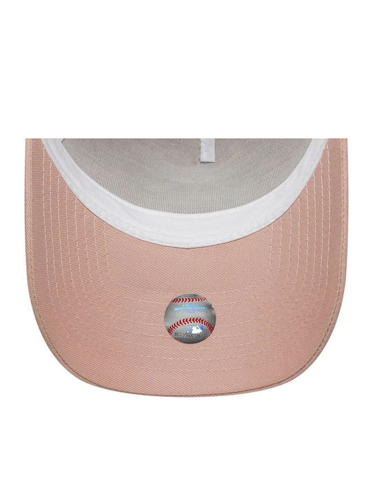 New Era New York Yankees League Outline E-frame Trucker Cap Jockey Pastel Pink 60856375