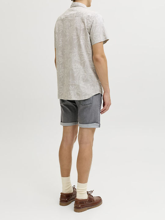 Herren Shorts Denim Grau