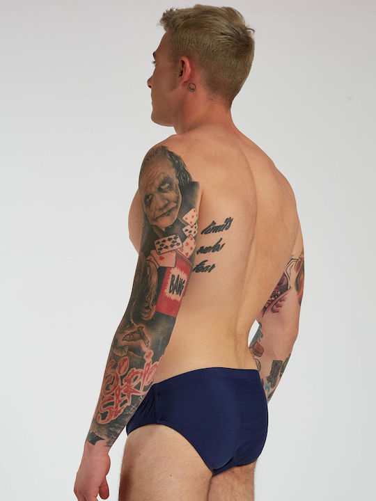 Μαγιό Ανδρικό Σλιπ Big Size K.dn15518 Blue Dark