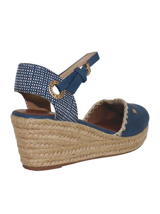 Platforme De Vară Pentru Femei Tip Espadrile Bleumarin
