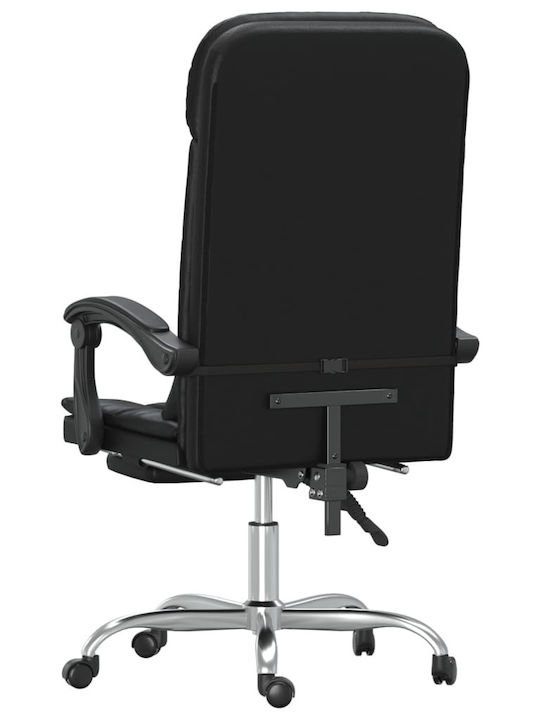 vidaXL Massage Office Chair with Recline Black