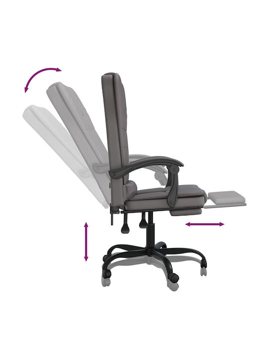 vidaXL vidaXL Office Chair Massage with Recline Grey