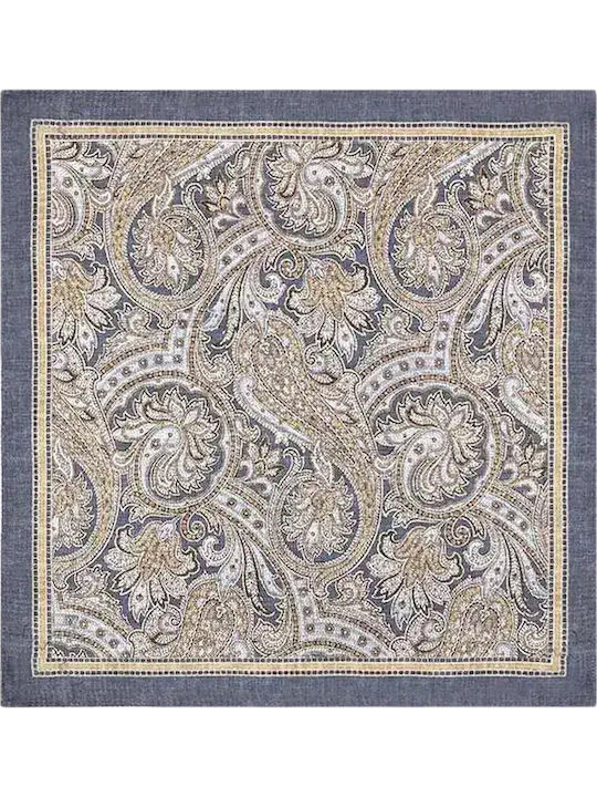 Men's Silky Blue Handkerchief