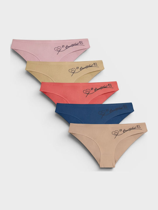 Damen-Slips MultiPack Mehrfarbig