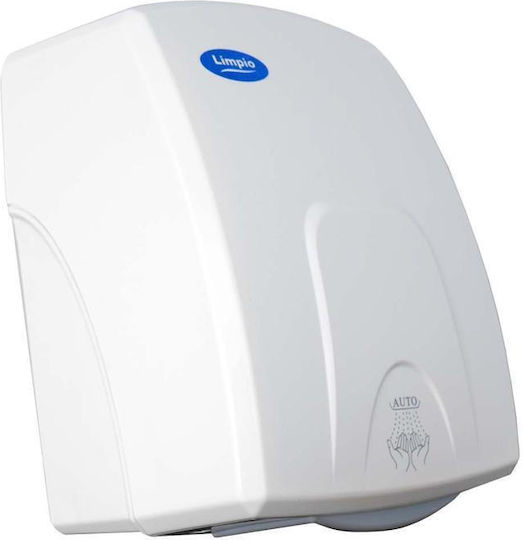 Limpio Handtrockner Kunststoff mit Sensor in Weiß Farbe 1.5kW