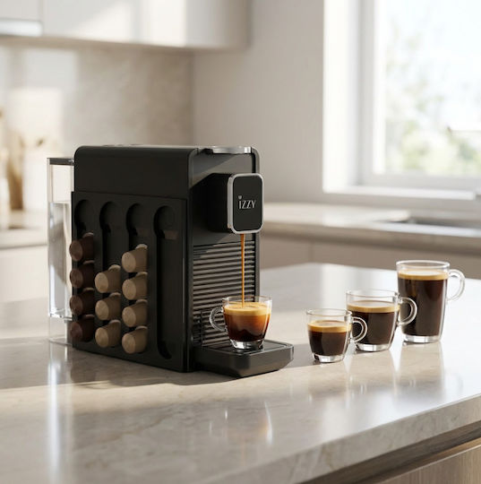 Izzy IZ-3060 Кафемашина за Капсули Nespresso Налягане 20bar Кафява