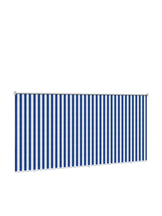 vidaXL Rola De Protecție Solară Sideway Pentru Terasă Cu LED Albastră 3.05x2.3m