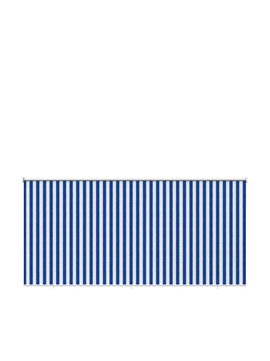 vidaXL Rola De Protecție Solară Sideway Pentru Terasă Cu LED Albastră 3.55x2.3m