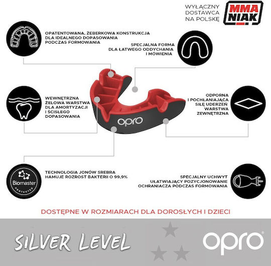 Opro Kinder Schutzmaske Für Zahnspangen Silber Gen4 Blau