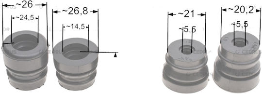 Set Complet Amortizoare Nac Sps01*45 Sc4500 Cs5200 5 Bucăți Drujbe Market