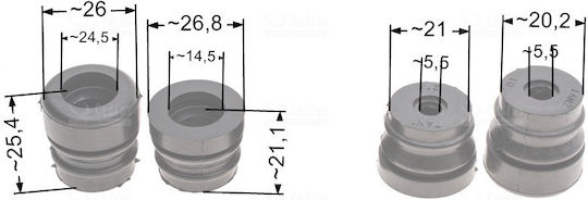 Set Complet Amortizoare Nac Sps01*45 Sc4500 Cs5200 5 Bucăți Drujbe Market