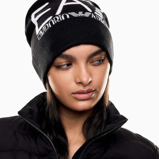 Beanie Unisex Căciulă Tricotată în Culoare Neagră
