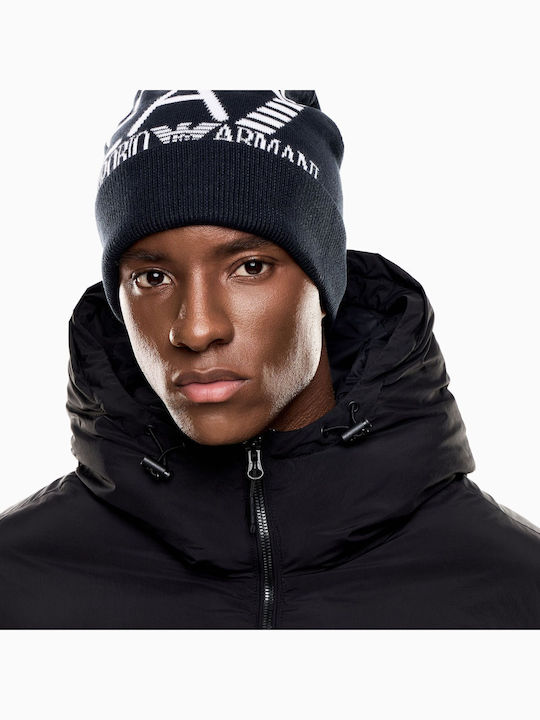 Beanie Unisex Căciulă Tricotată în Culoare Albastru Marin