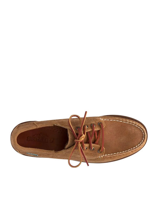 Leather Men's Boat Shoes in Brown Colour Regular Fit