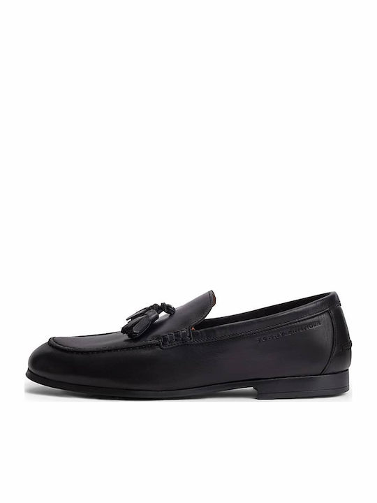 Leather Men's Moccasins in Black Color FM0FM05891 BDS