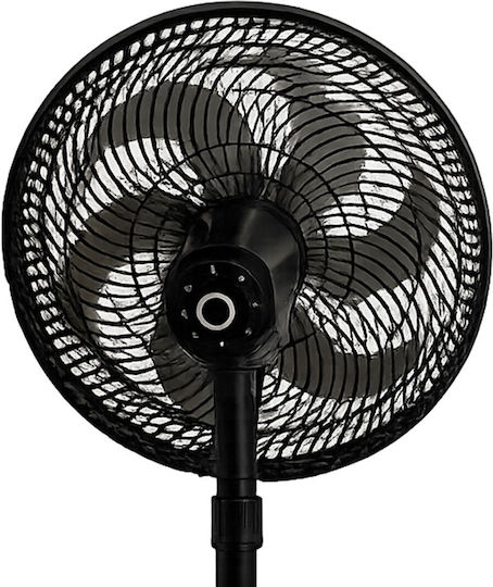 Elegant Ανεμιστήρας Ορθοστάτης 90W Διαμέτρου 45cm Μαύρος