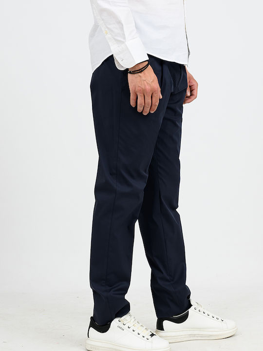 Pantaloni Elastici Albastru Închis