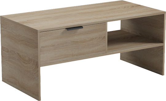 Rectangular Central Coffee Table Felina Wooden Sonoma L100xW50xH45cm
