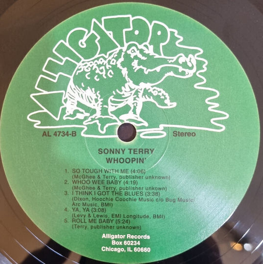 Sonny Terry Whoopin' Vinyl