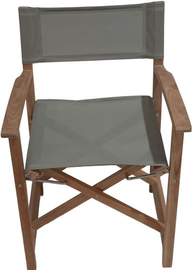 Director Chair Wooden Taupe 58x52x86cm