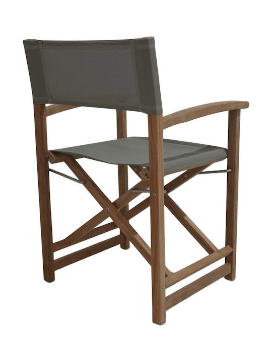 Дървен Режисьорски Стол Taupe 58x52x86см