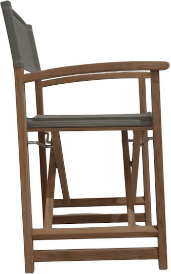 Director Chair Wooden Taupe 58x52x86cm