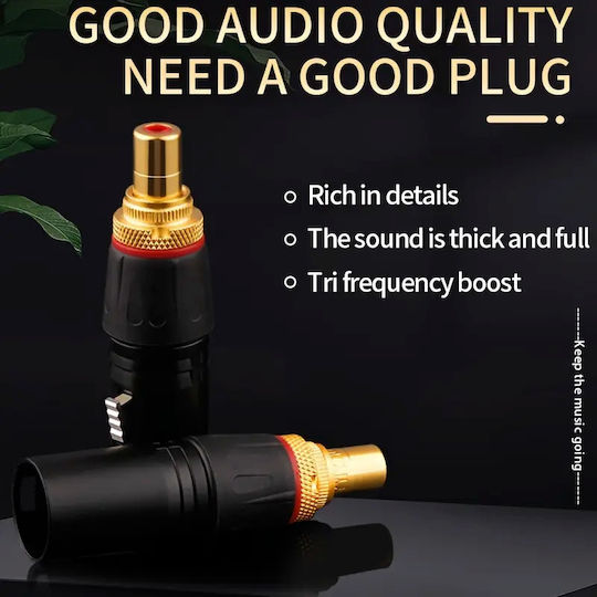 RCA MICACC126 Конвертор XLR женски към RCA мъжки