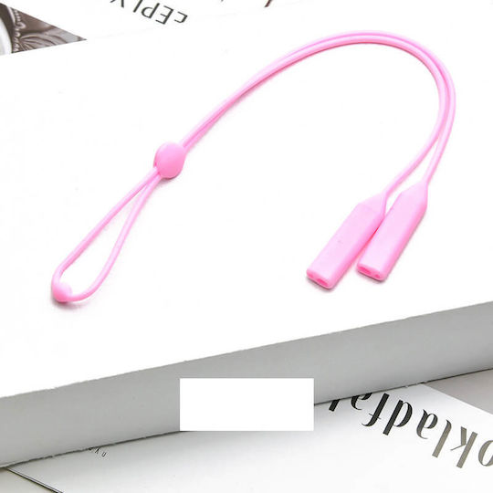 Silicone Adjustable Eyeglass Strap Powder Pink