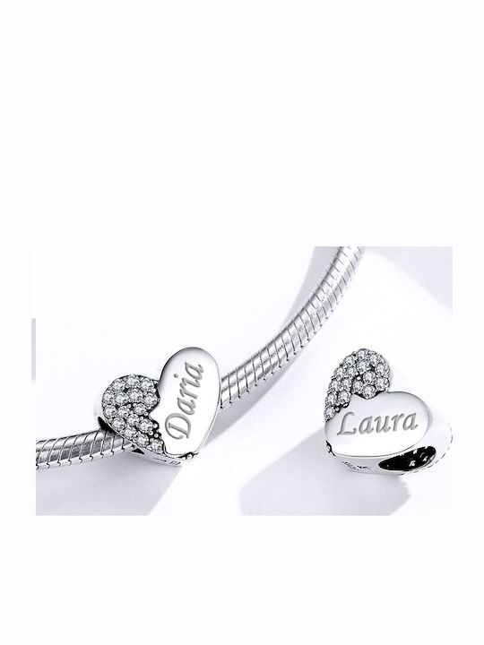 Pandora Висящи Талисмани Сърце Талисмани Висулка Гравиране Сребро 925 Pandora Висящи Талисмани Сърце Талисмани Висулка Гравиране Сребро 925