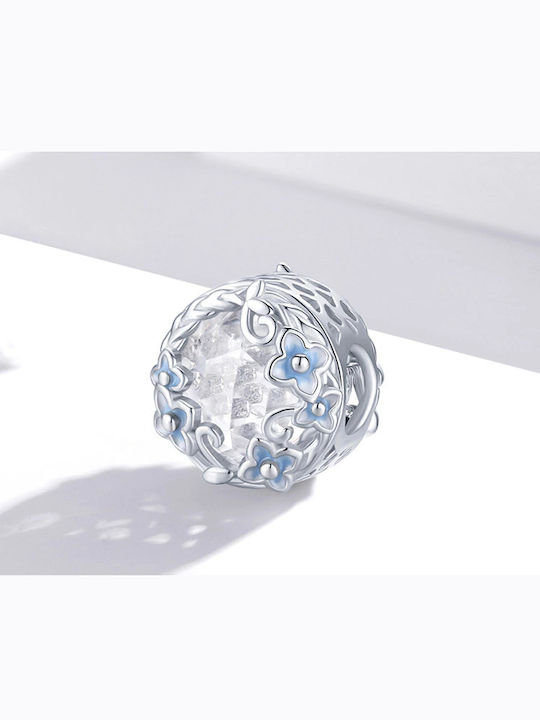 Pandora Charms Flowers Stone Pendant Charms 925 Silver