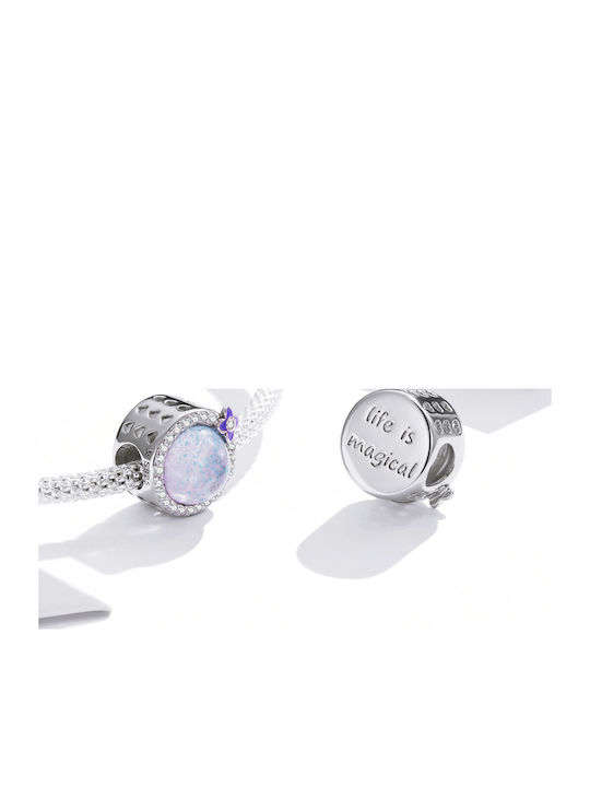 Pandora Charms Pendant Opalescent Flower 925 Silver Charms Trusky Pandora Charms Pendant Opalescent Flower 925 Silver Charms Trusky