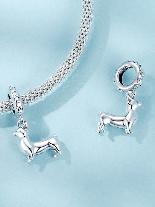 Pandora Charms Pendant Corgi Dog Silver 925 Charms Trusky