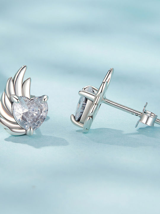 Trusky Set Earrings Made of Silver with Stones