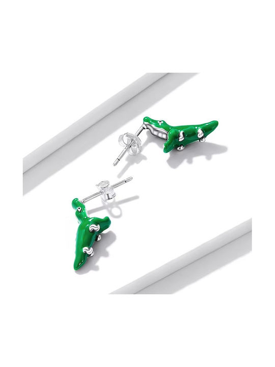 Cercei Argint Fete Crocodil 925 Argint Trusky Cercei Argint Fete Crocodil 925 Argint Trusky