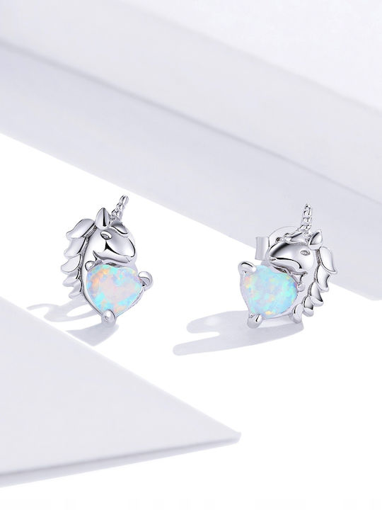 Silver Earrings Unicorn Earrings 925 Silver