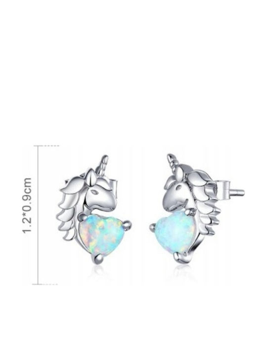 Silver Earrings Unicorn Earrings 925 Silver