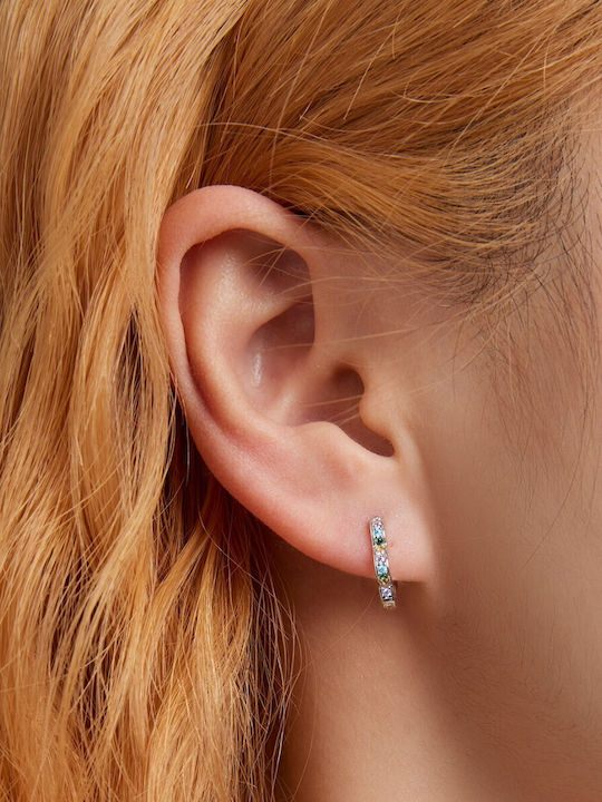 Silver Earrings Colorful Flower Earrings 925 Silver Earrings Trusky