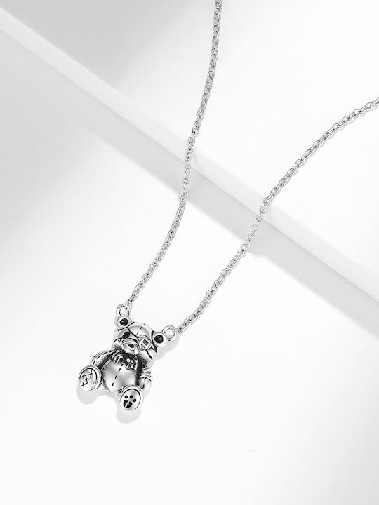 Silber Teddy Bär Halskette Silberkette Halskette S925