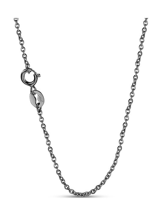 Silver 925 Chain Necklace Rib Flowers Fashion Trusky