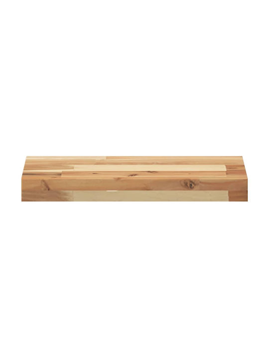 Ράφια Τοίχου Σκάλα Ακακίας (2τμχ) 60x20x4εκ.