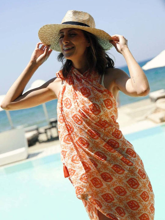 Achilleas Accessories Γυναικείο Φουλάρι Πορτοκαλί Achilleas Accessories Γυναικείο Φουλάρι Πορτοκαλί